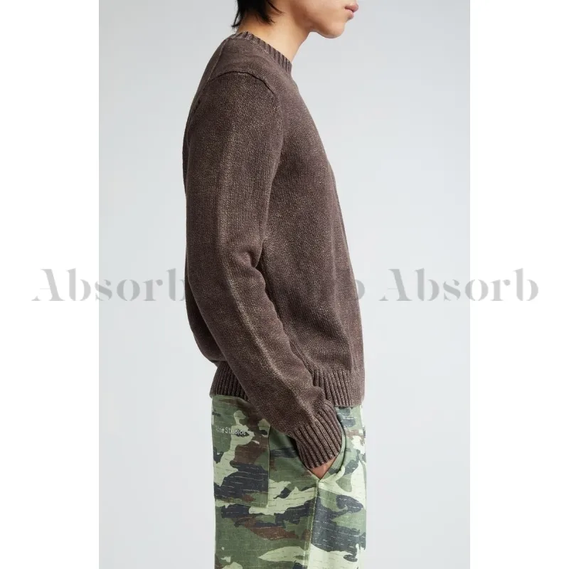 Acne Studios  |Crew Neck Long Sleeves Plain Cotton Designers Sweaters