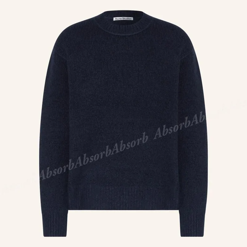 Acne Studios  |Crew Neck Wool Long Sleeves Plain Cotton Designers Sweaters