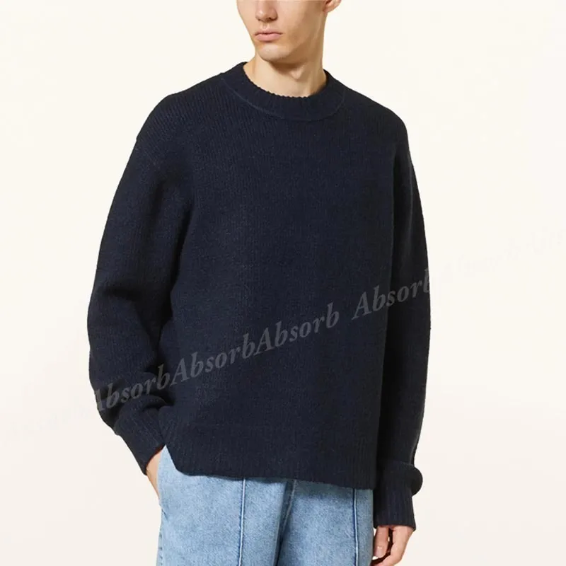 Acne Studios  |Crew Neck Wool Long Sleeves Plain Cotton Designers Sweaters