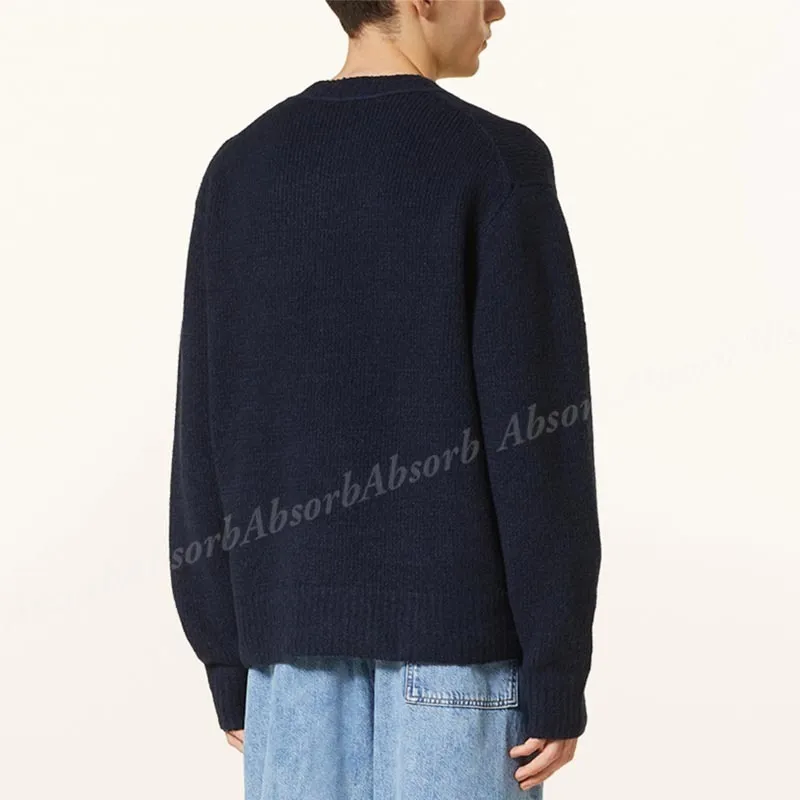 Acne Studios  |Crew Neck Wool Long Sleeves Plain Cotton Designers Sweaters