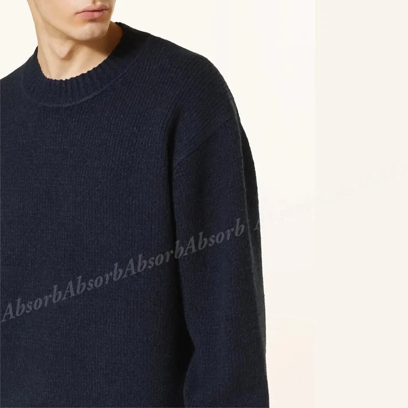 Acne Studios  |Crew Neck Wool Long Sleeves Plain Cotton Designers Sweaters