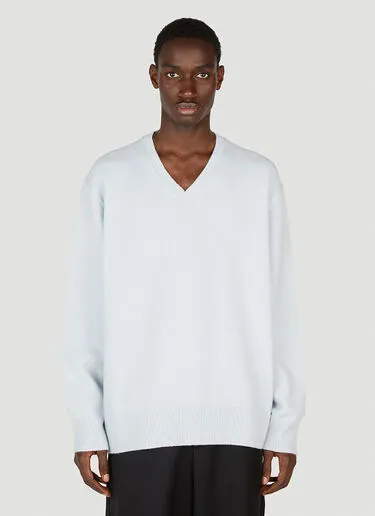 Acne Studios  |Wool Cashmere Street Style Long Sleeves Logo Designers