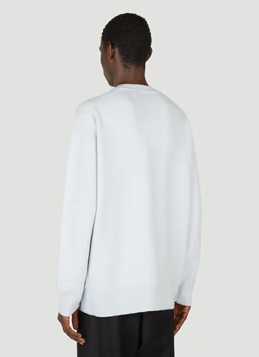 Acne Studios  |Wool Cashmere Street Style Long Sleeves Logo Designers