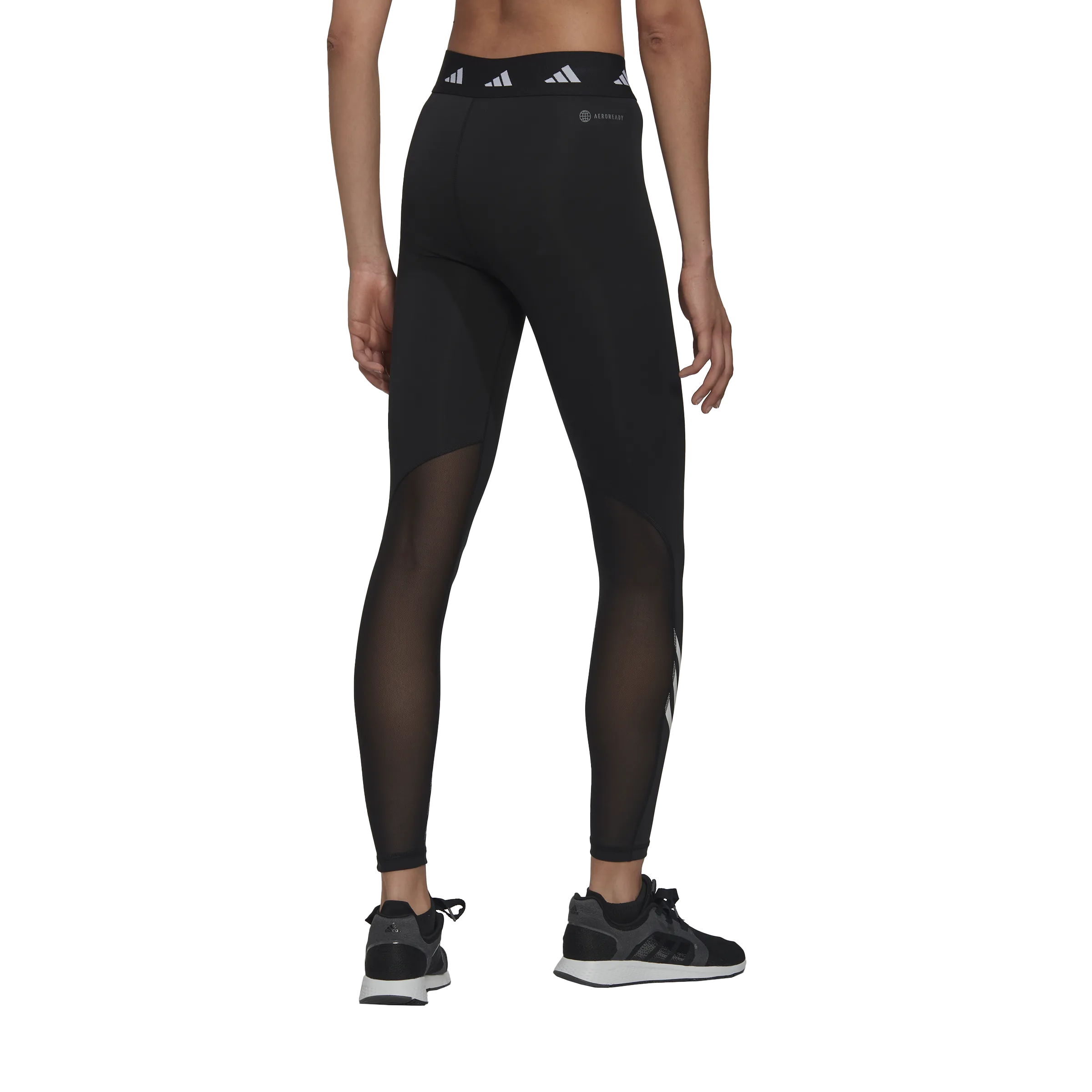 adidas TF 3 Stripes 7/8 Training Tights - Womens - Black