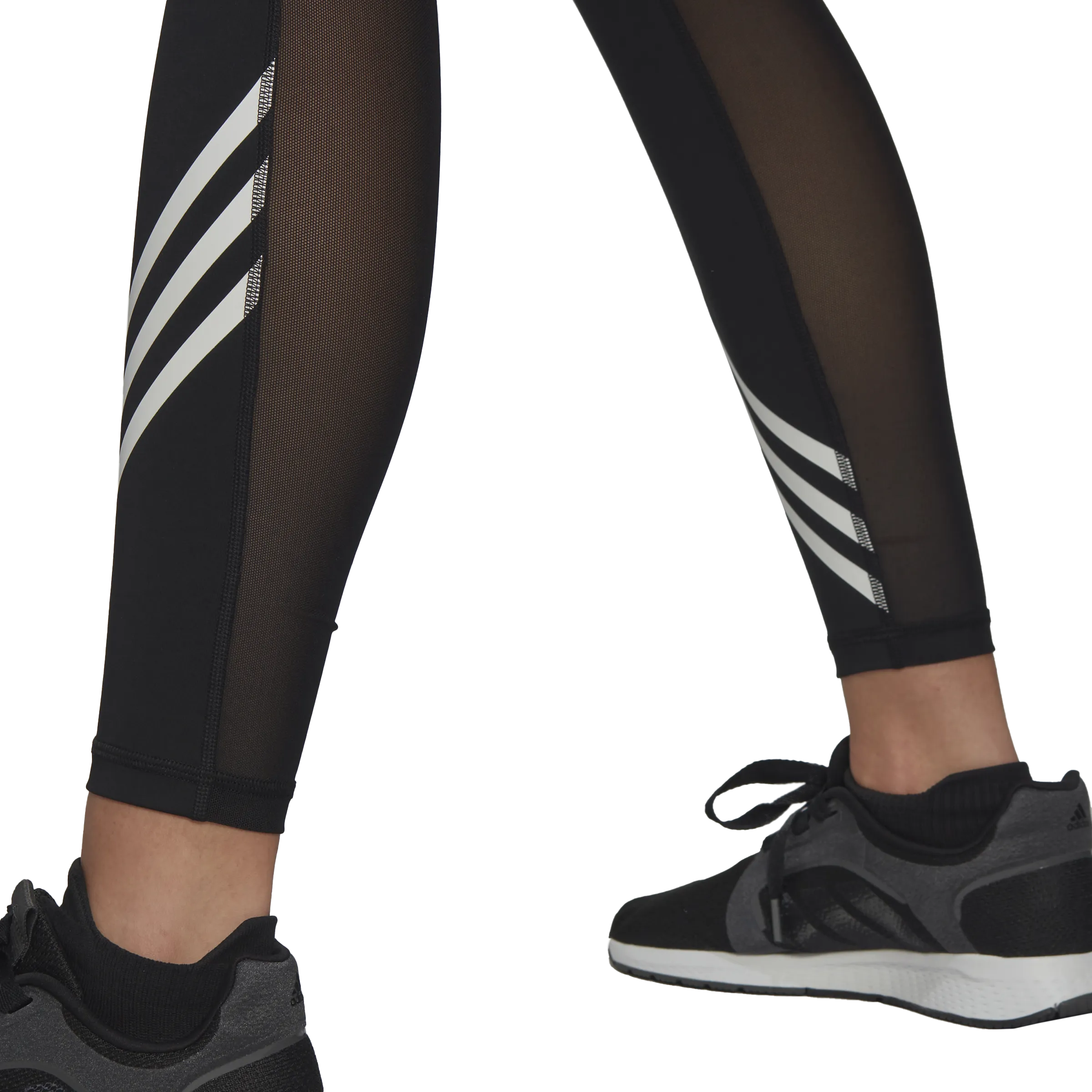 adidas TF 3 Stripes 7/8 Training Tights - Womens - Black