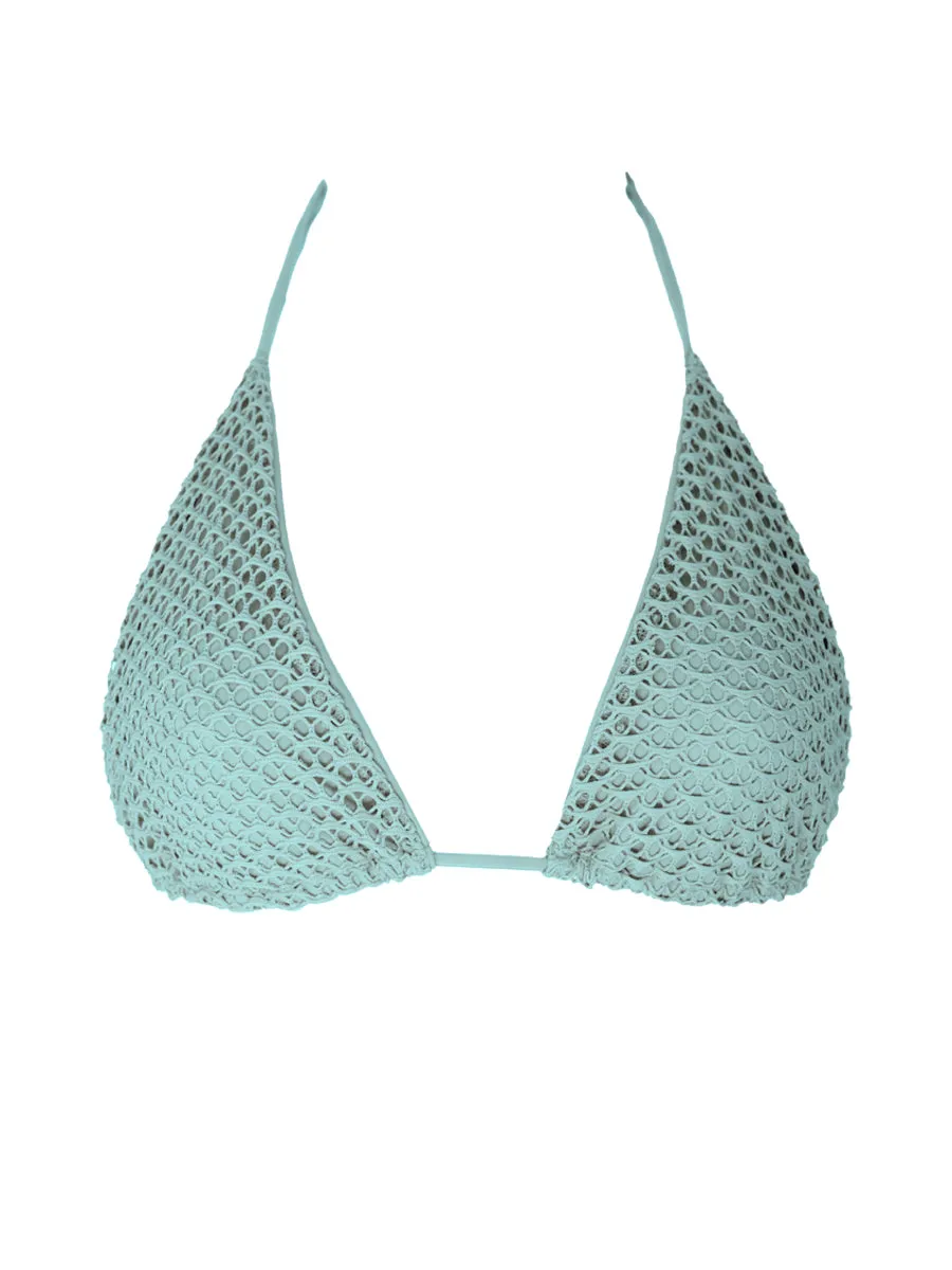 AKARA Top -Mesh Blue