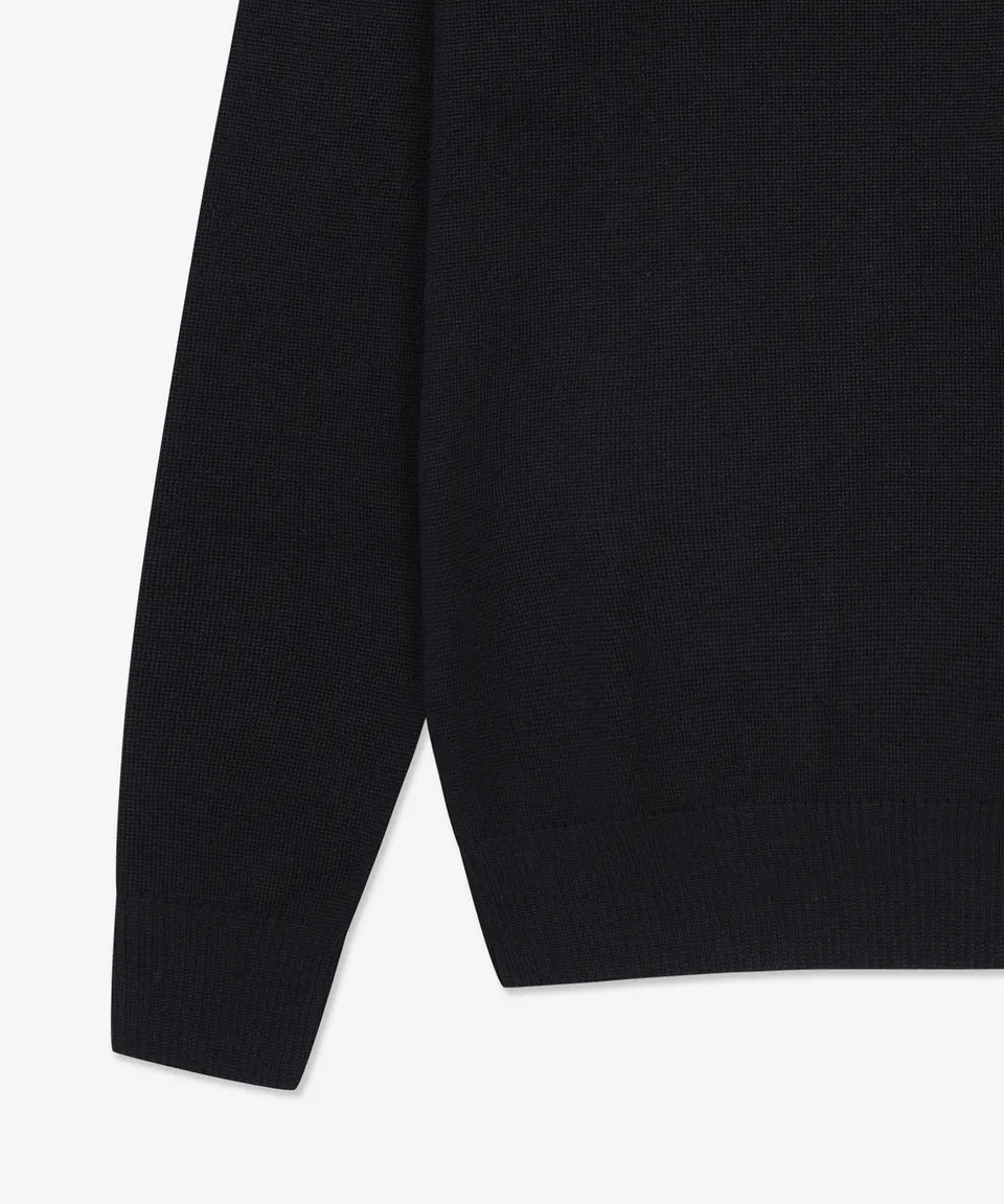 AMI PARIS  |Wool Street Style Long Sleeves Plain Logo Designers Sweaters