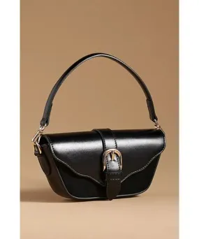 Anthropologie Buckle Structured Sling Bag