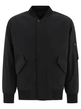 A.P.C. Sleek Black Bomber Jacket for Men - Seasonal Essential for FW24