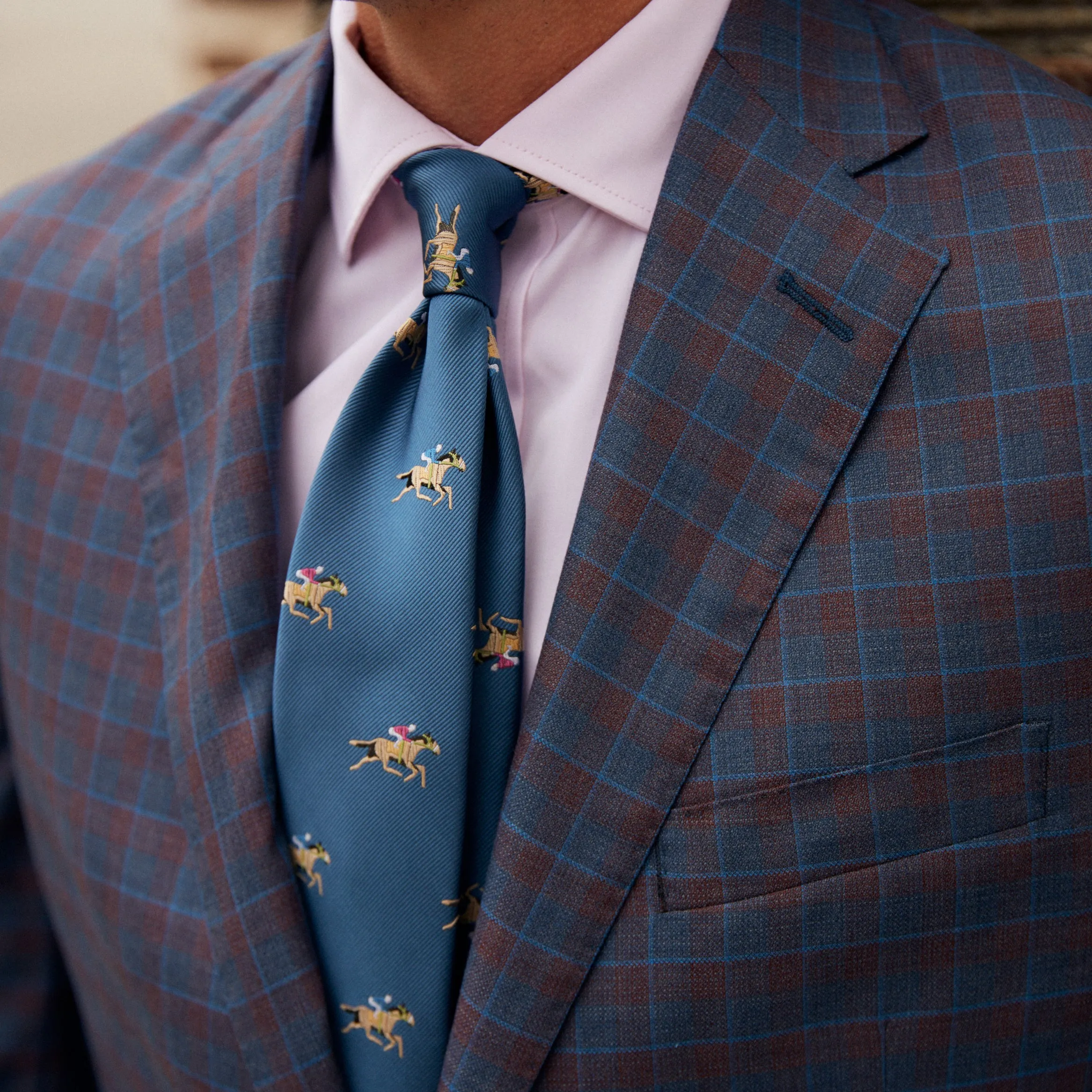 Audubon Blue & Red Check Sport Coat