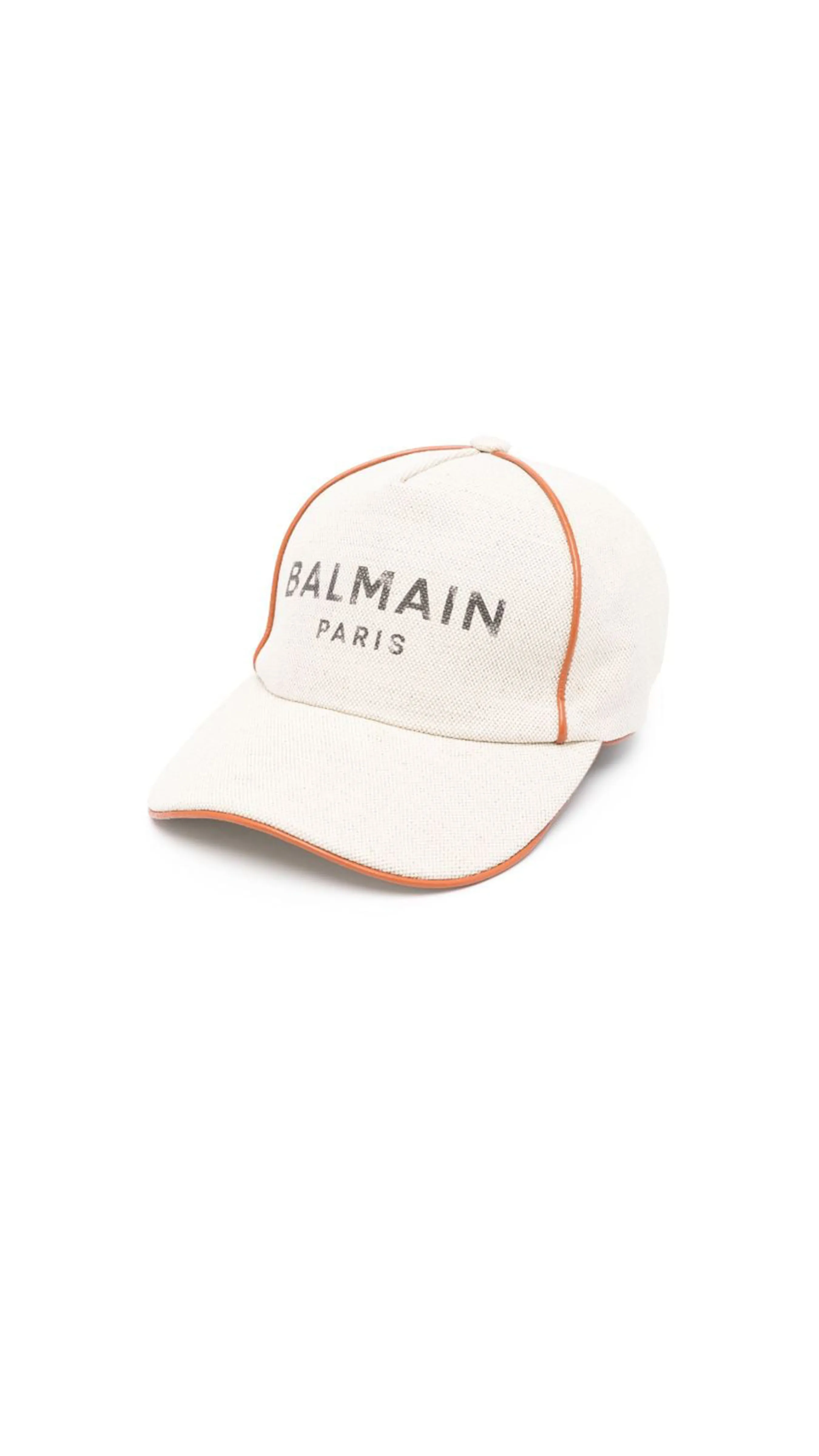 B Army Cap With Logo - White