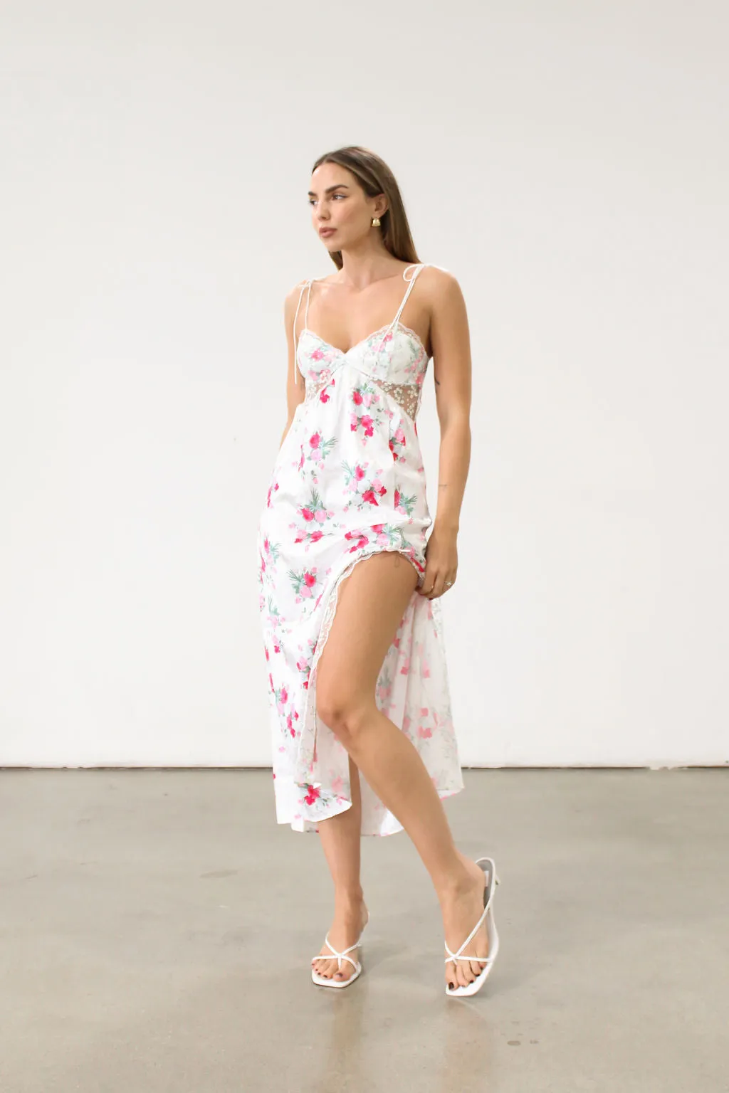 Babys Breath Midi Slip Dress by For Love & Lemons