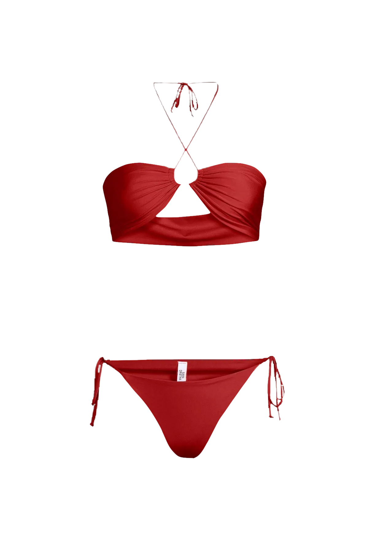 Bahia Bikini in Carmine Red - Bottom