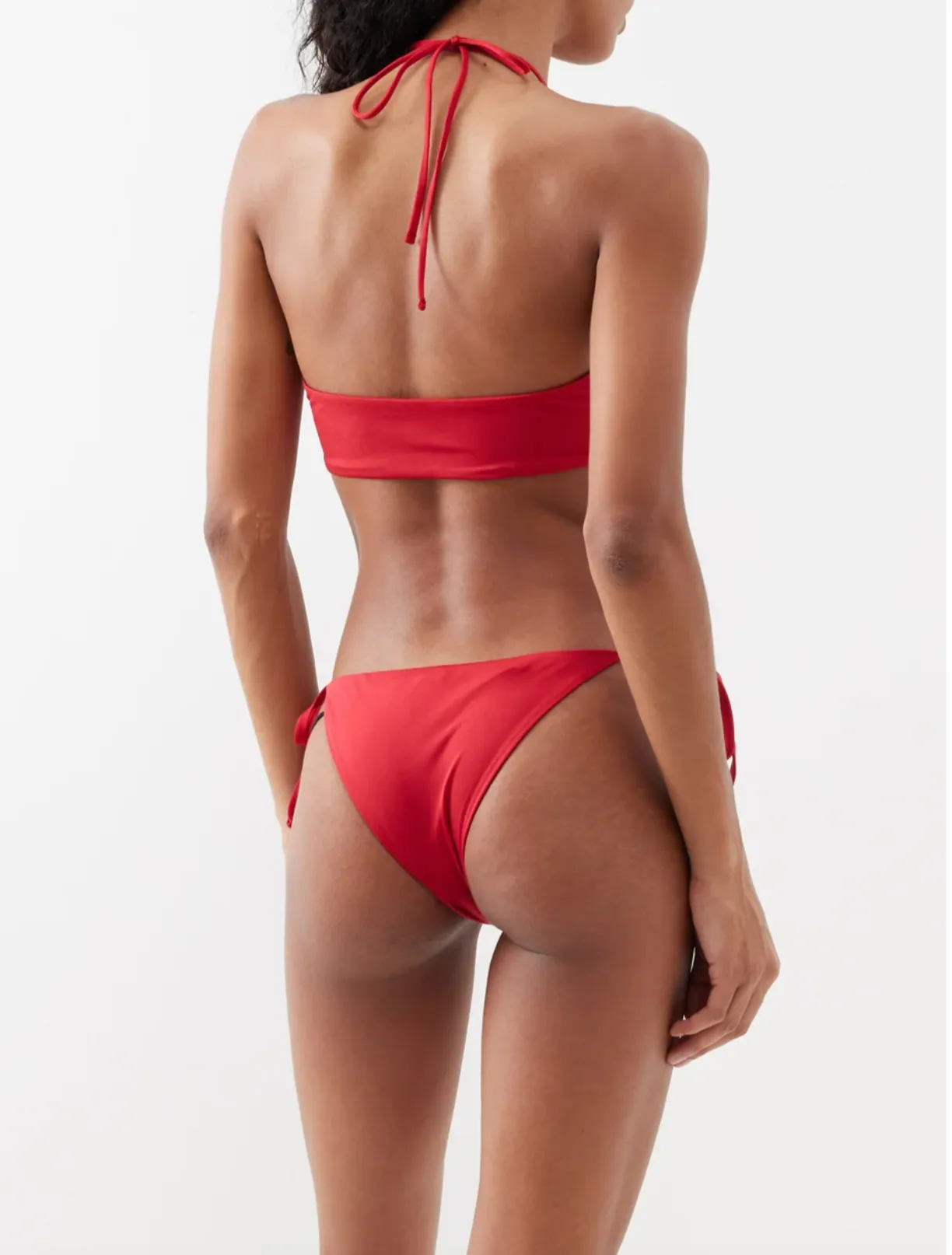 Bahia Bikini in Carmine Red - Bottom