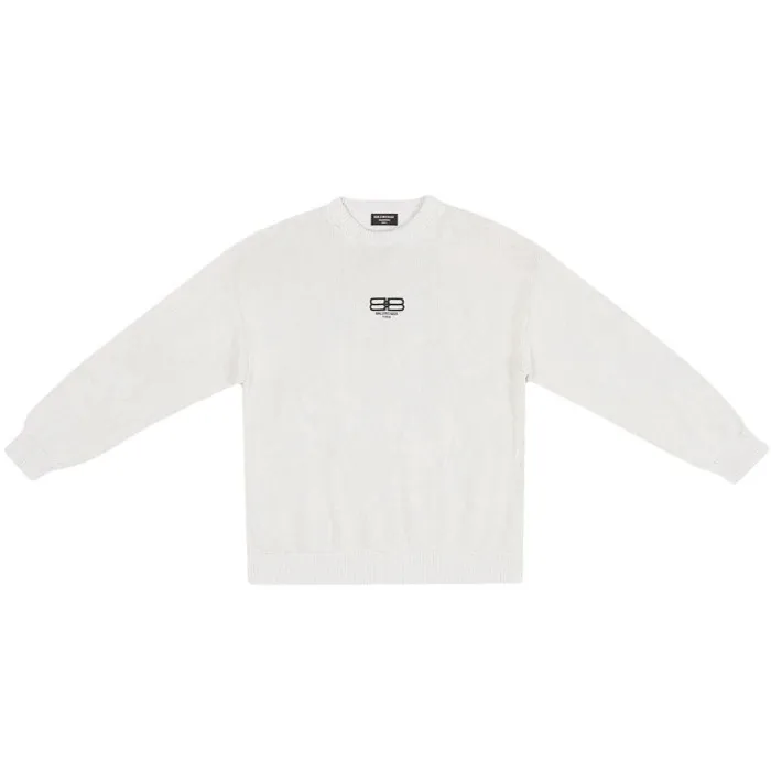 BALENCIAGA  |Crew Neck Monogram Wool Long Sleeves Logo Luxury