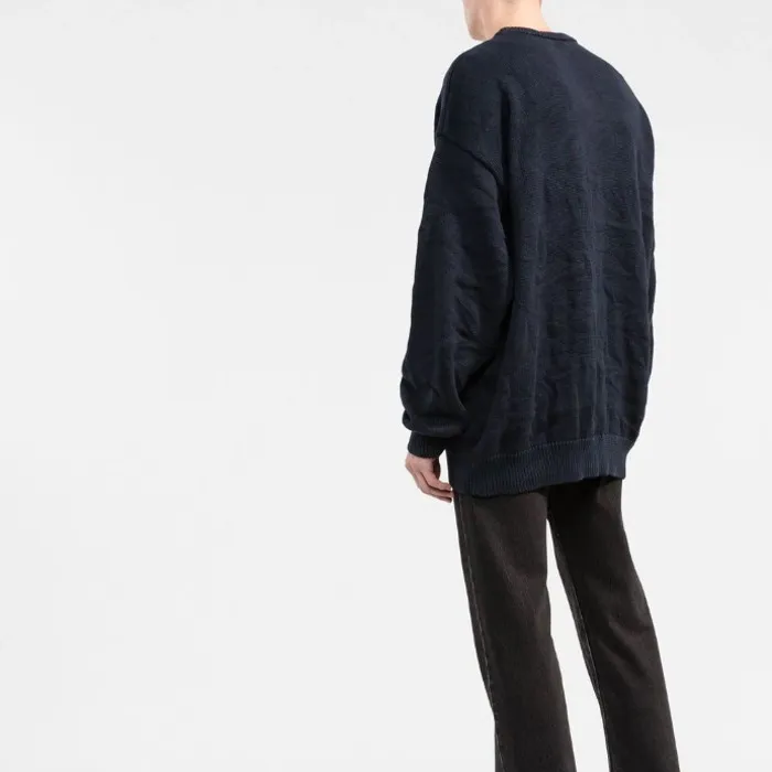 BALENCIAGA  |Crew Neck Monogram Wool Long Sleeves Logo Luxury