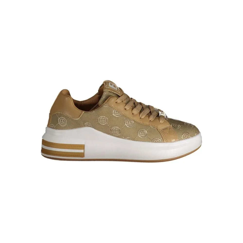 Beige Polyester Sneaker