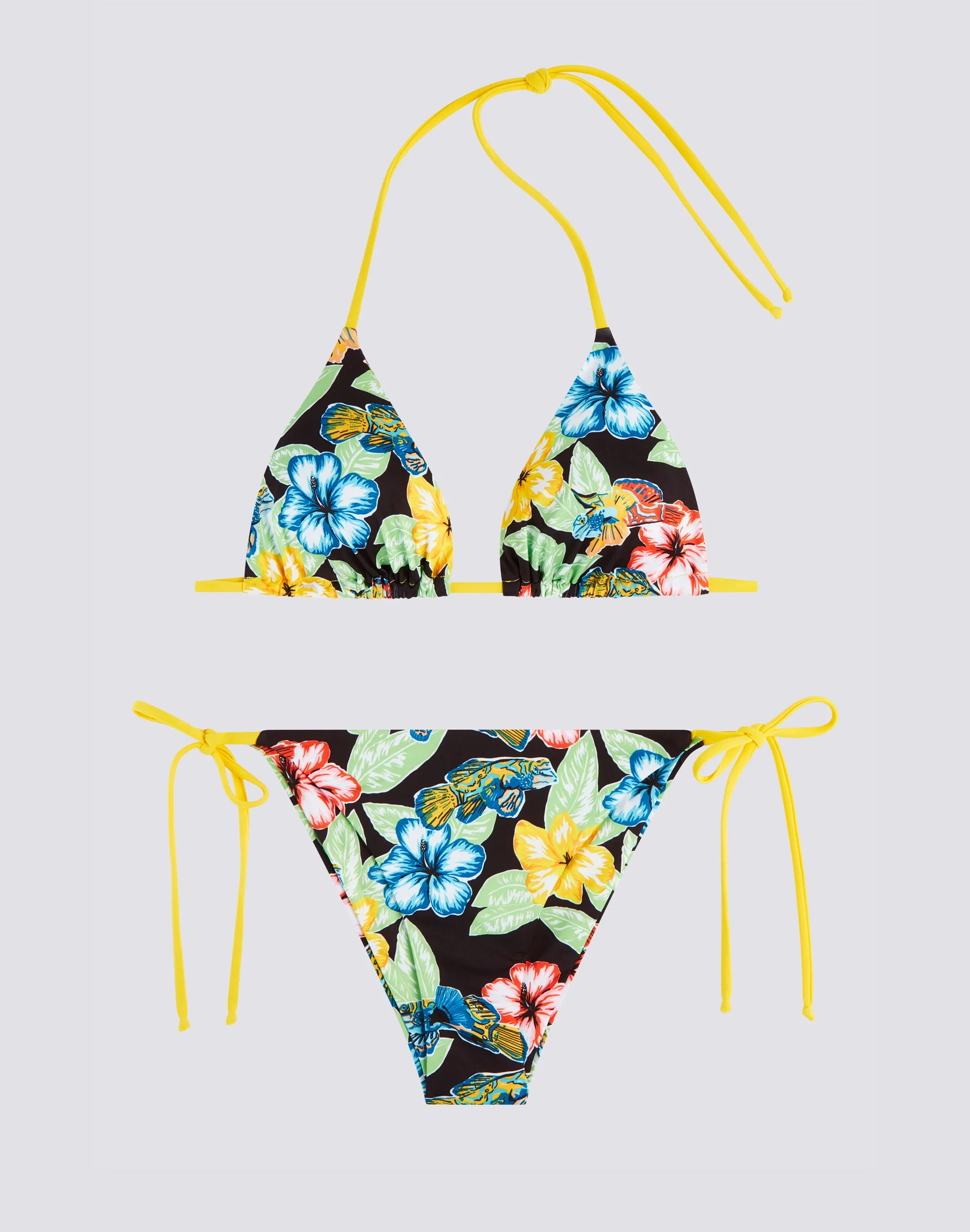 BIKINI A STAMPA FLOREALE ANIMAL FISH