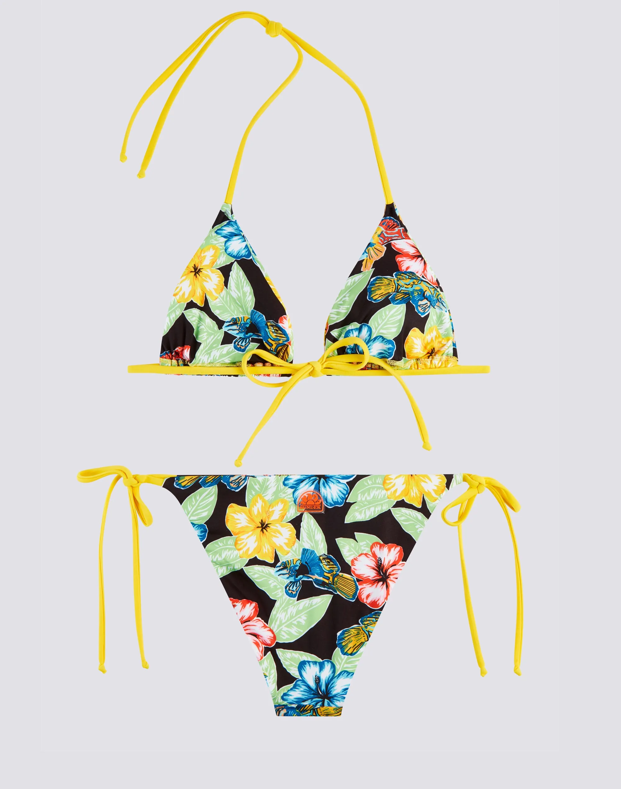 BIKINI A STAMPA FLOREALE ANIMAL FISH