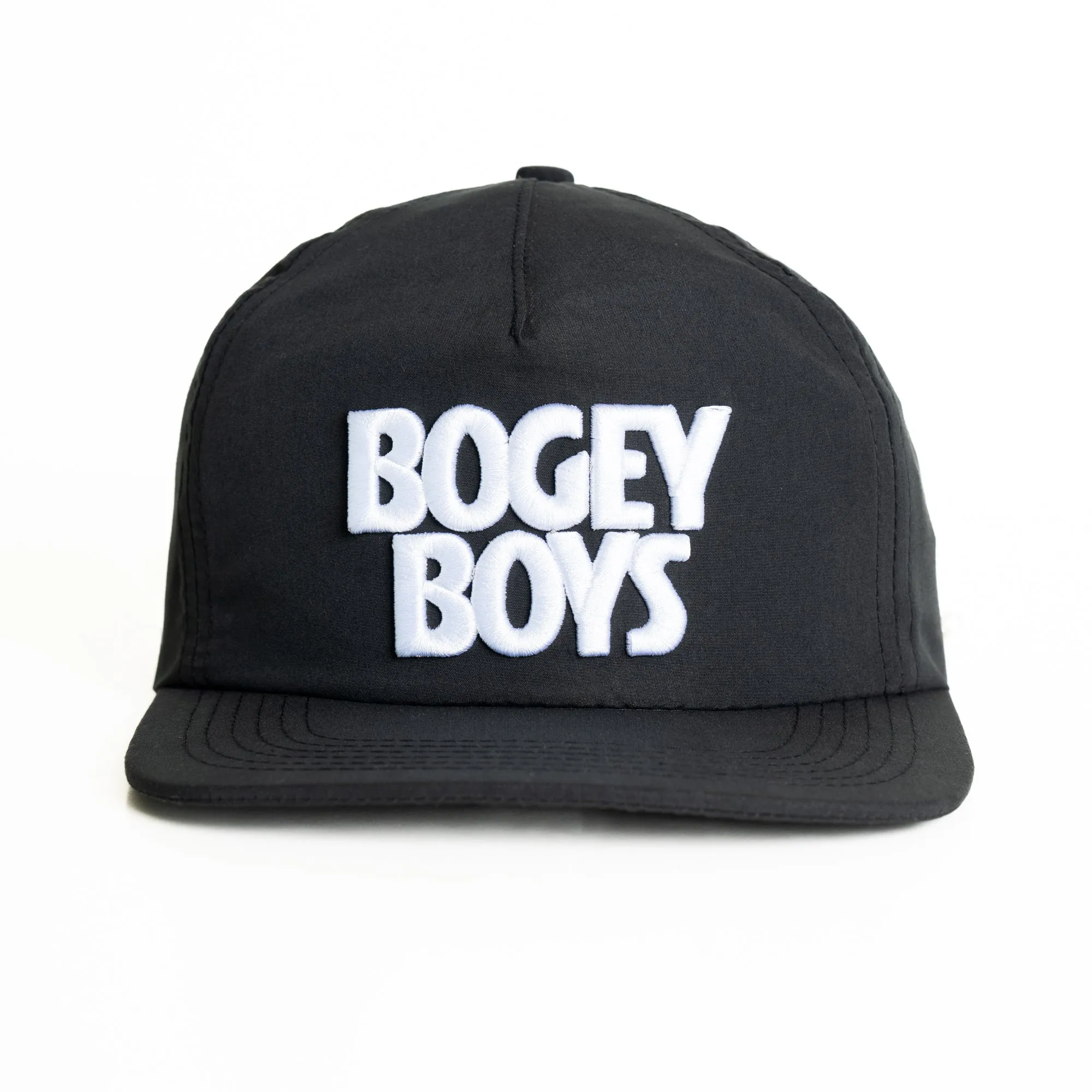 Bold Stacked Logo Hat - Black