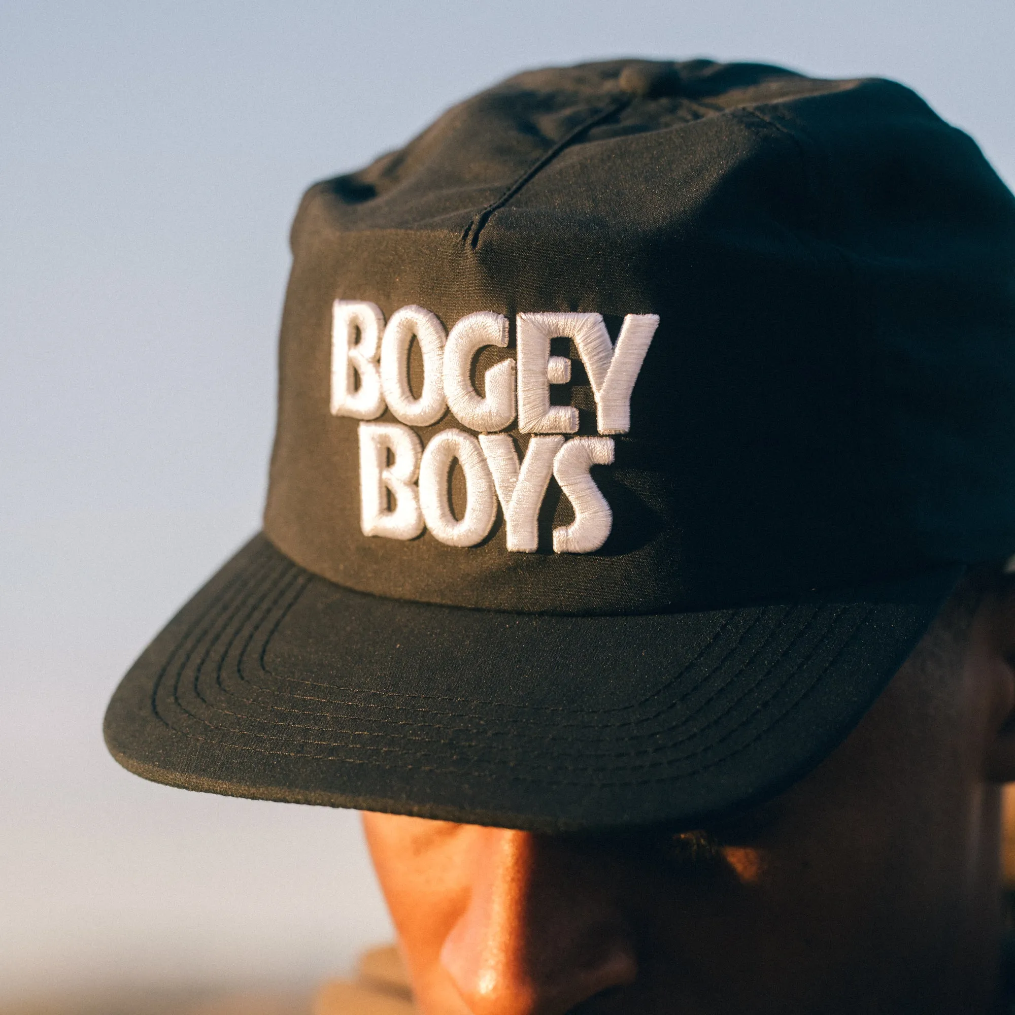 Bold Stacked Logo Hat - Black