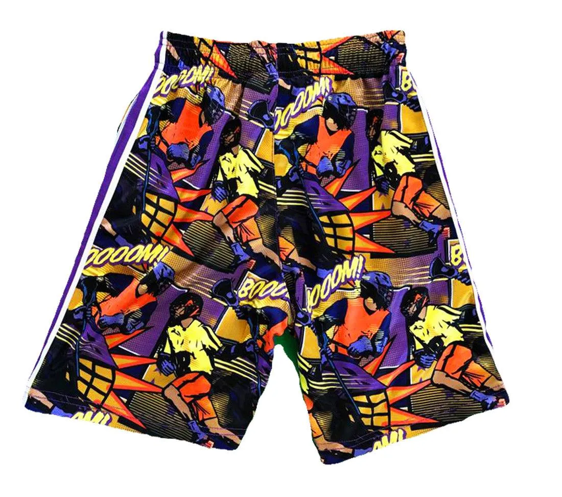 Boys Comic Lax Sideline Attack Short