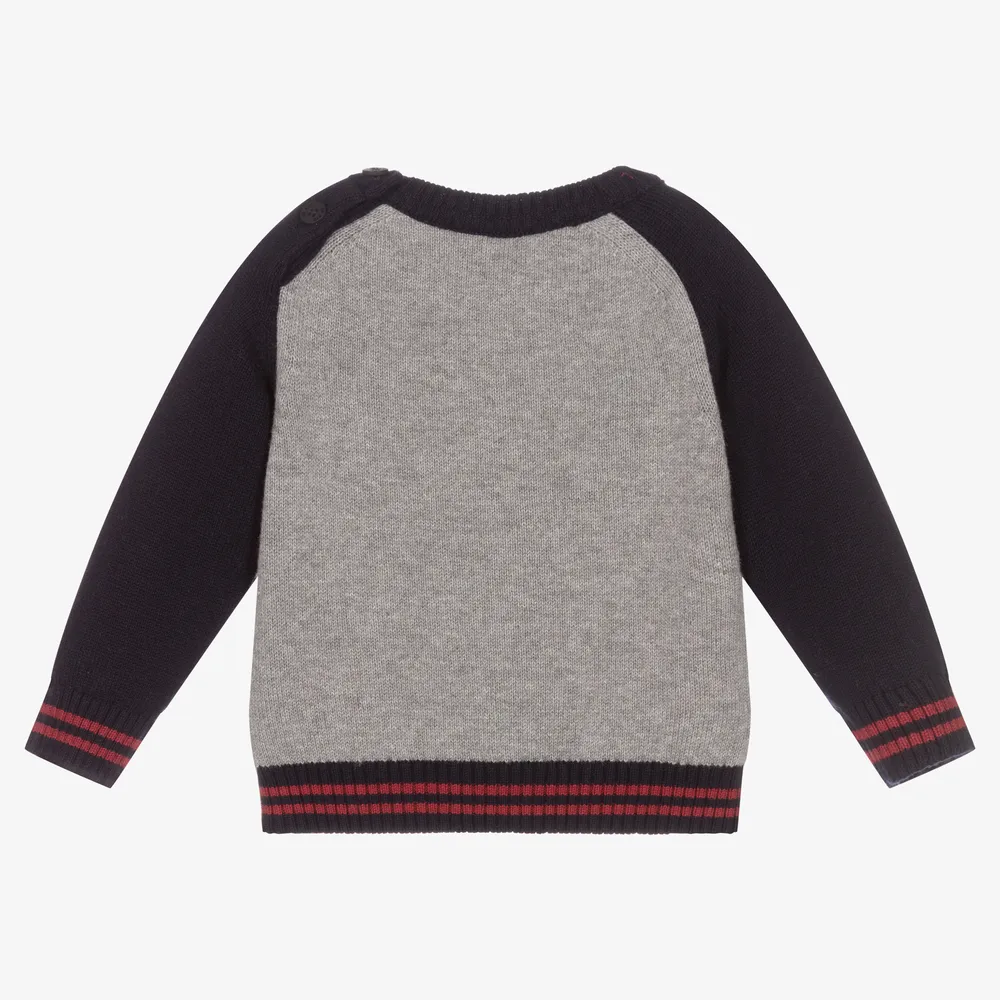 Boys Grey Pencil Sweater