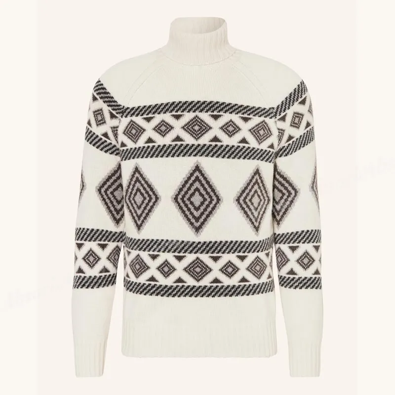 BRUNELLO CUCINELLI  |Cashmere Street Style Long Sleeves Tribal Sweaters