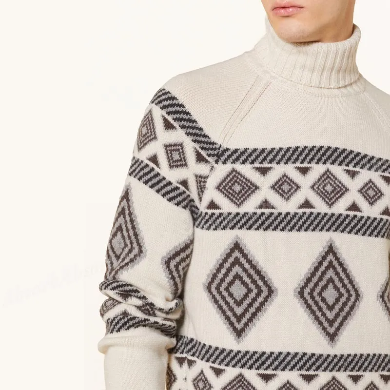 BRUNELLO CUCINELLI  |Cashmere Street Style Long Sleeves Tribal Sweaters