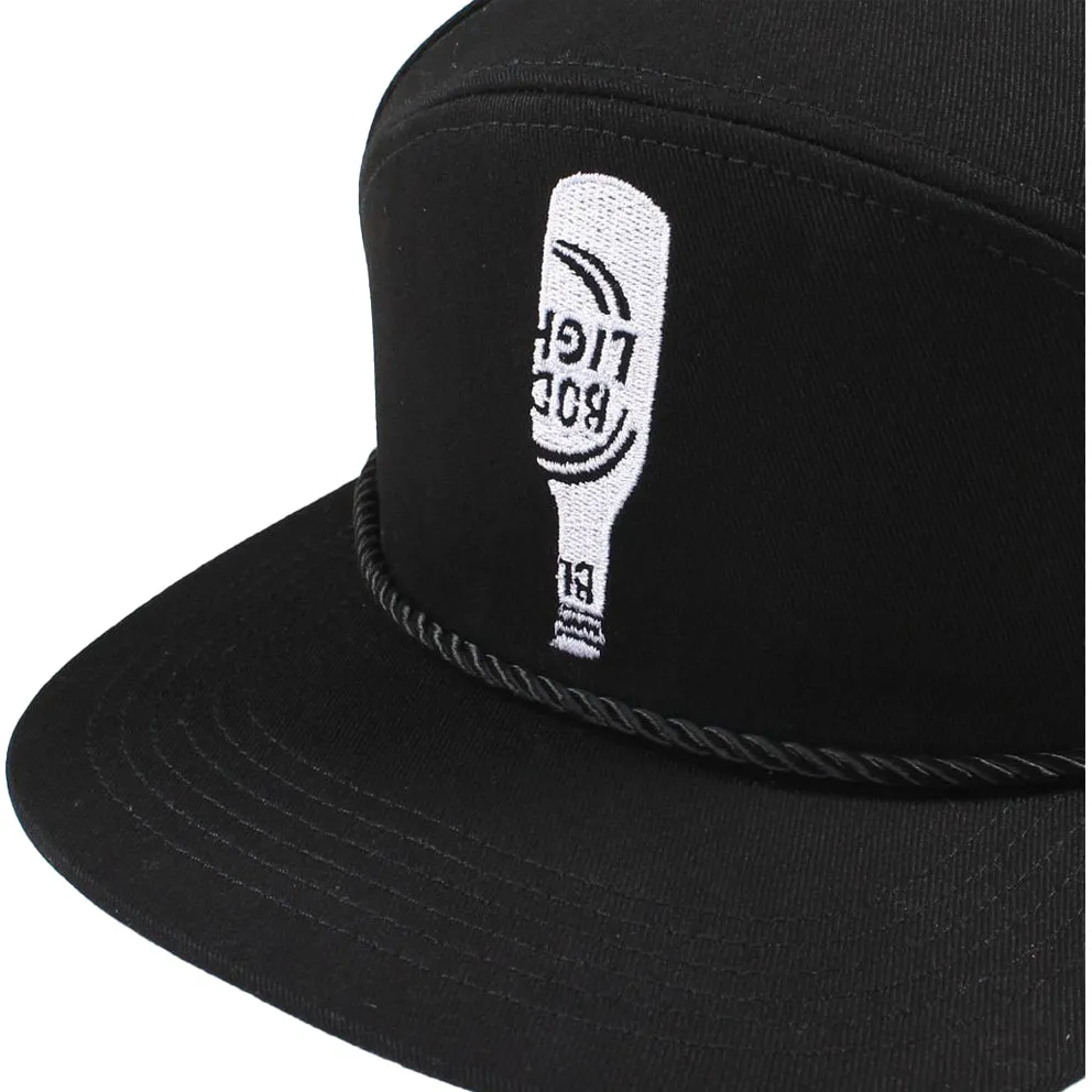 BY PARRA 6 PANEL KING HAT HANGING // BLACK