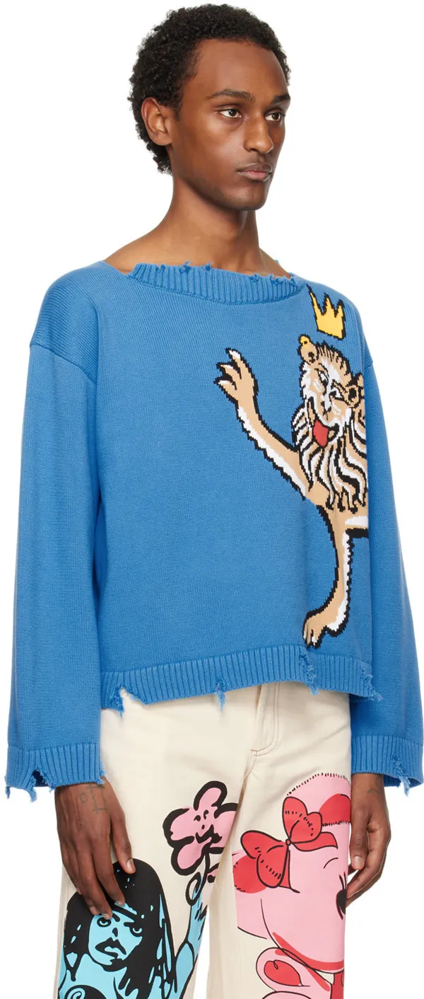 Charles Jeffrey LOVERBOY  |Street Style Long Sleeves Cotton Sweaters