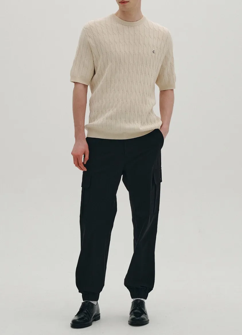 clove  |[Clove]★Cable Round neck Knit_Men