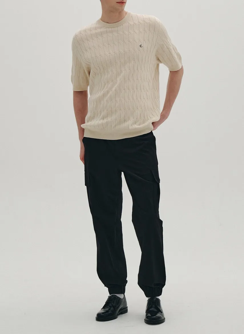 clove  |[Clove]★Cable Round neck Knit_Men