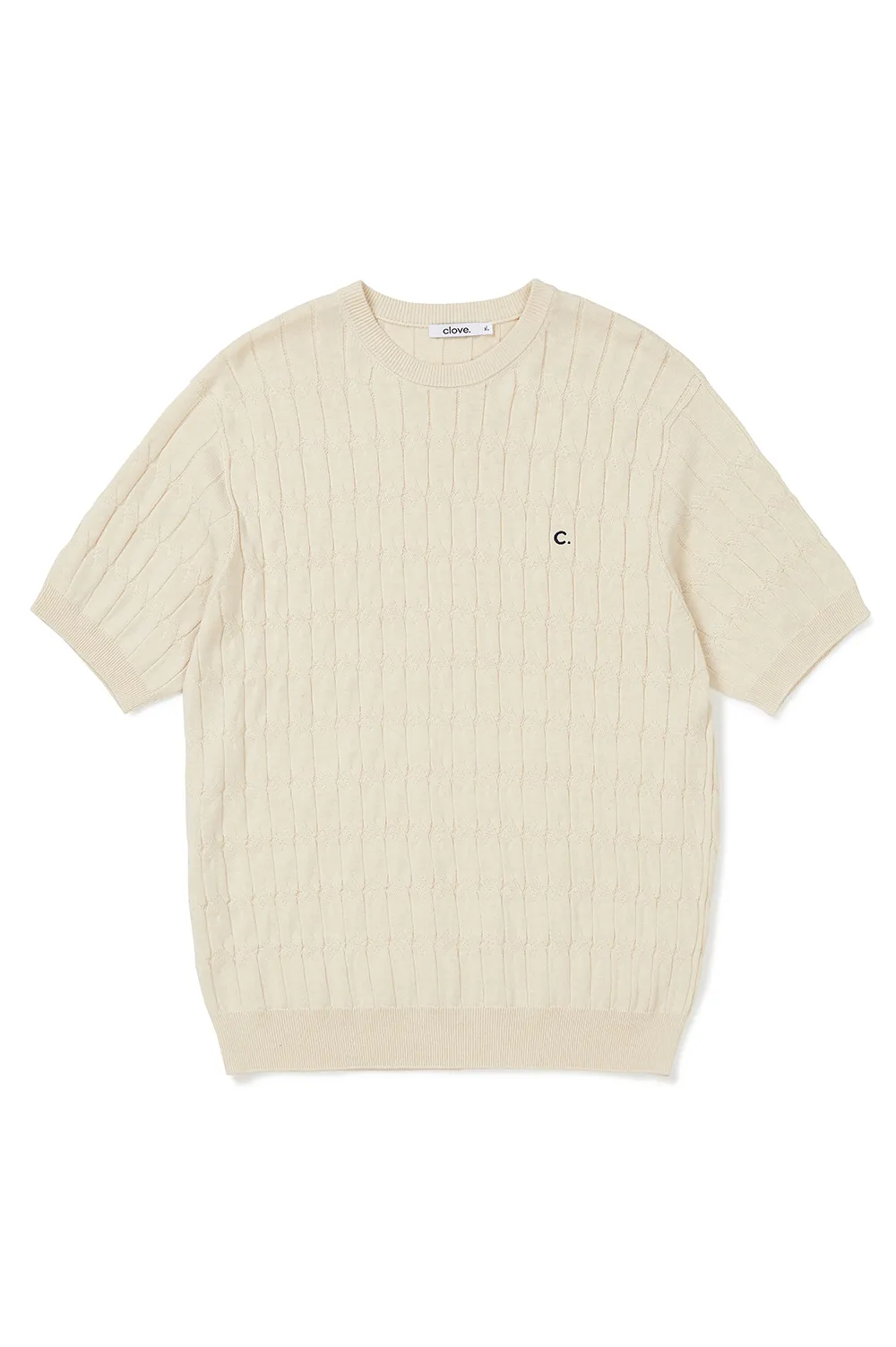 clove  |[Clove]★Cable Round neck Knit_Men