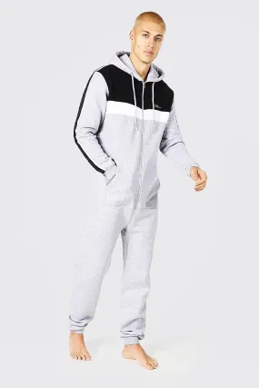 Colour Block Hood Onesie