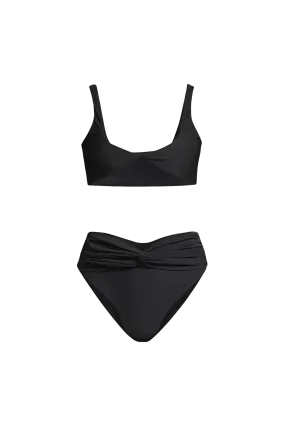 Concha Bikini in Black - Bottom