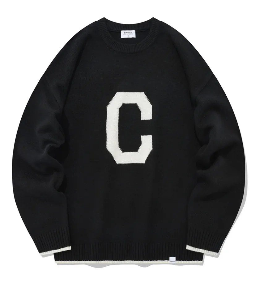 COVERNAT  |[COVERNAT]★Lambswool C Logo Crew Neck Kni.t