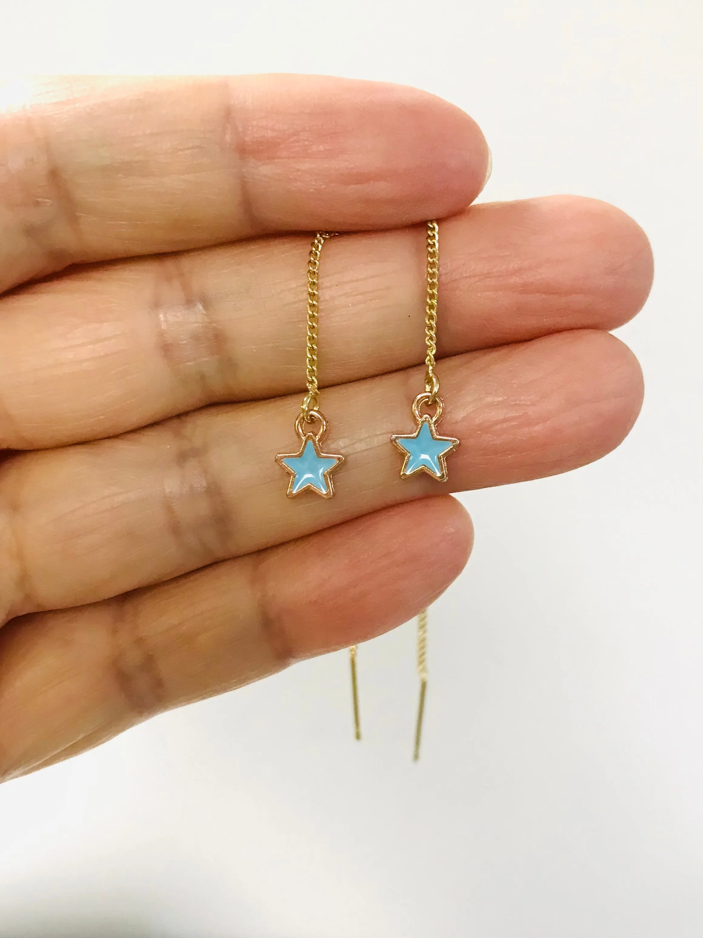 Dainty Star Threader Earrings