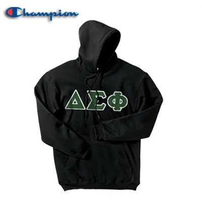 Delta Sigma Phi Champion Powerblend Hoodie - S700 - TWILL