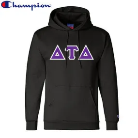 Delta Tau Delta Champion Powerblend Hoodie - S700 - TWILL