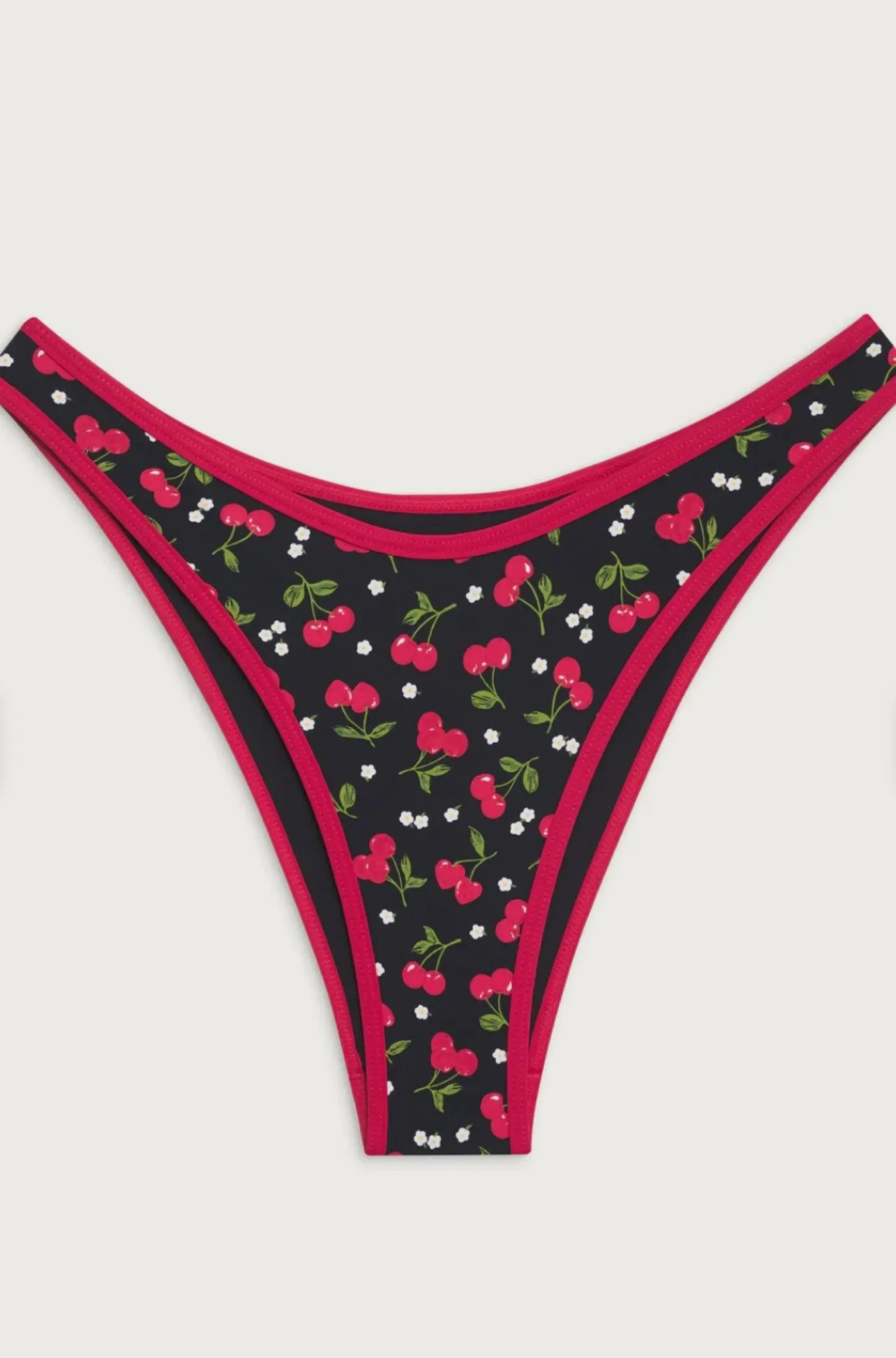 Dove Classic Bikini Bottom in Cherry Hearts