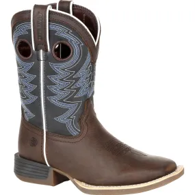 Durango® Lil' Rebel Pro™ Big Kid's Blue Western Boot