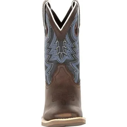 Durango® Lil' Rebel Pro™ Big Kid's Blue Western Boot