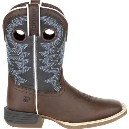 Durango® Lil' Rebel Pro™ Big Kid's Blue Western Boot