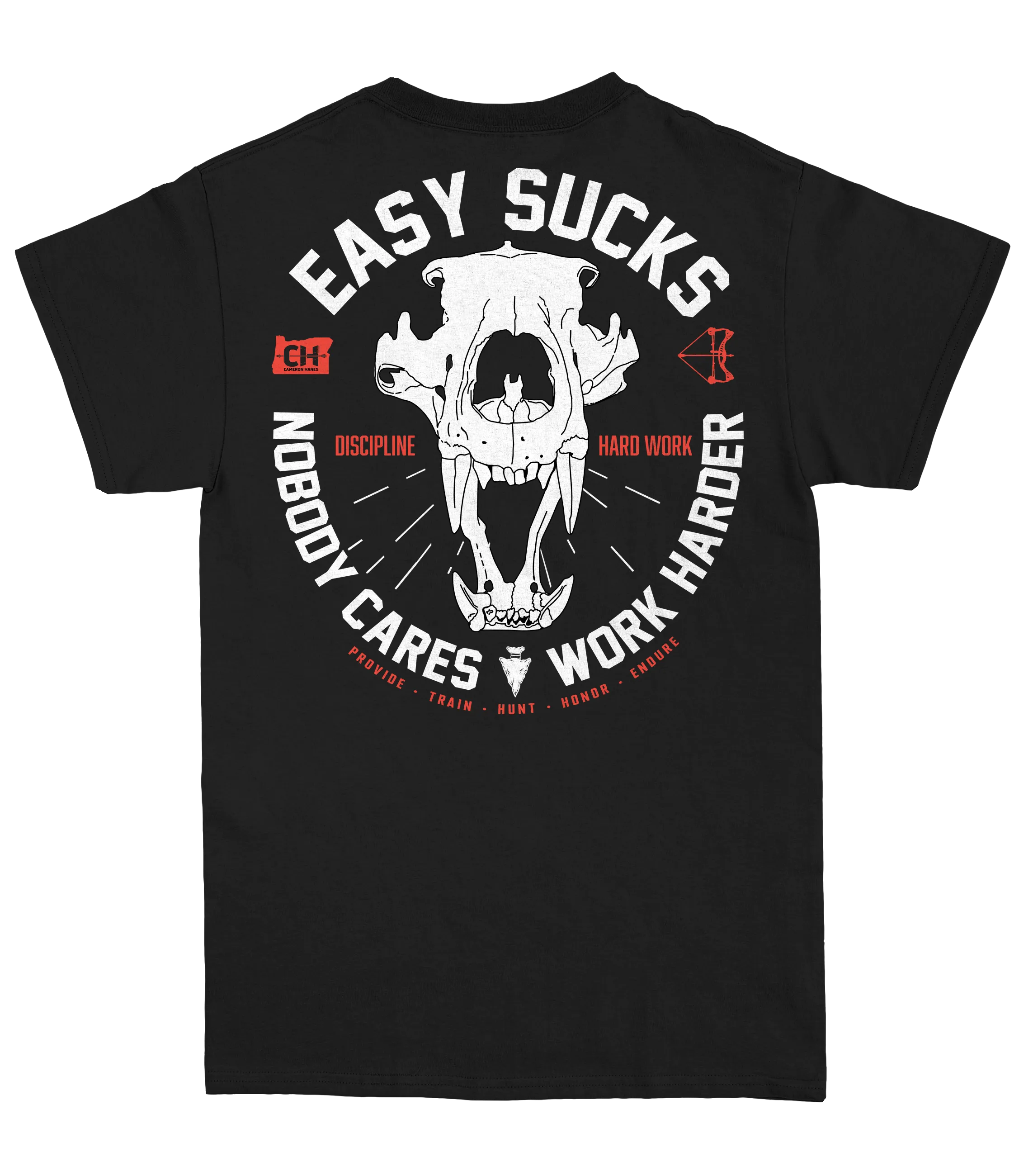 Easy Sucks Bear Skull T-Shirt