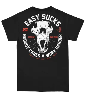 Easy Sucks Bear Skull T-Shirt