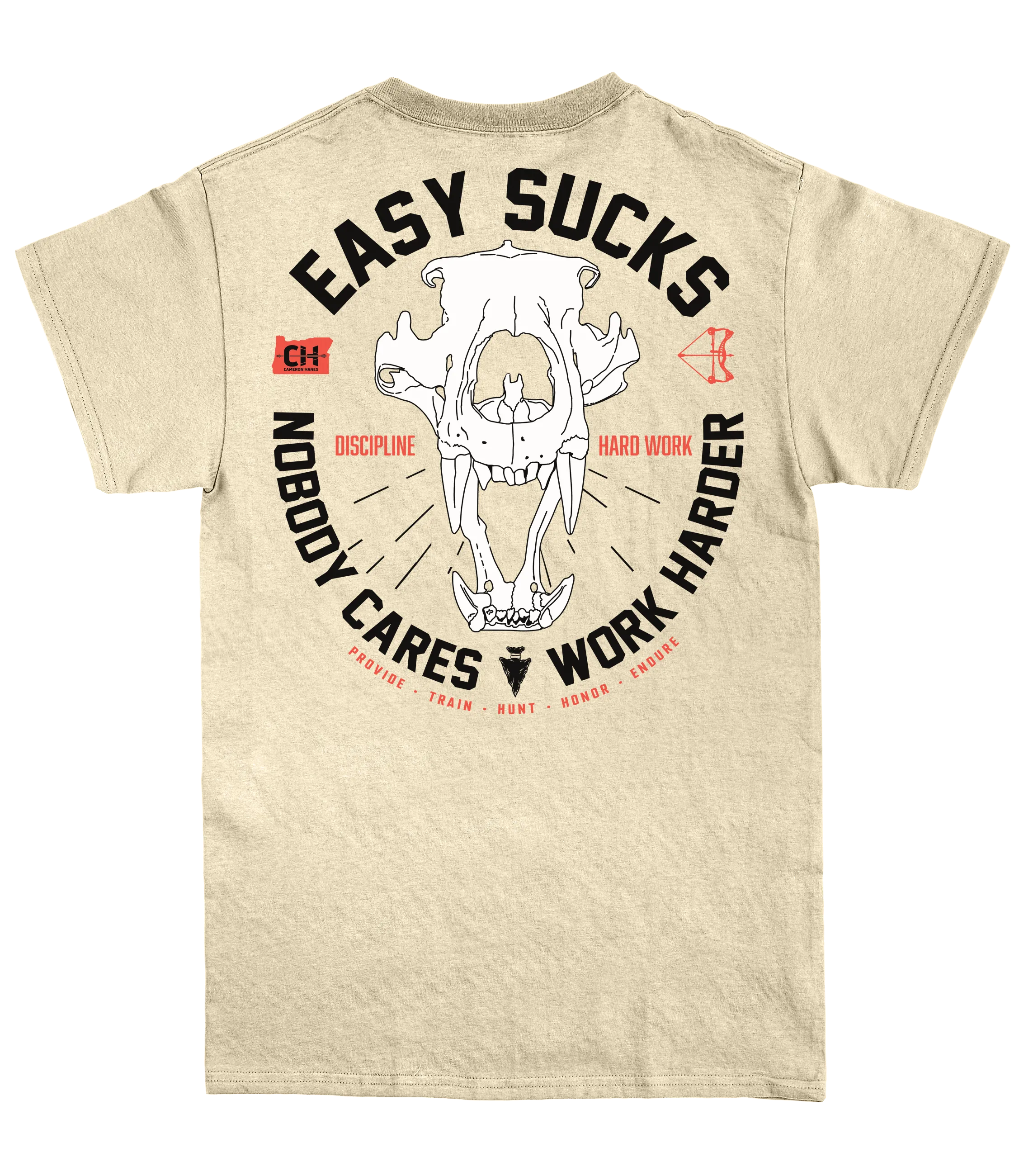 Easy Sucks Bear Skull T-Shirt