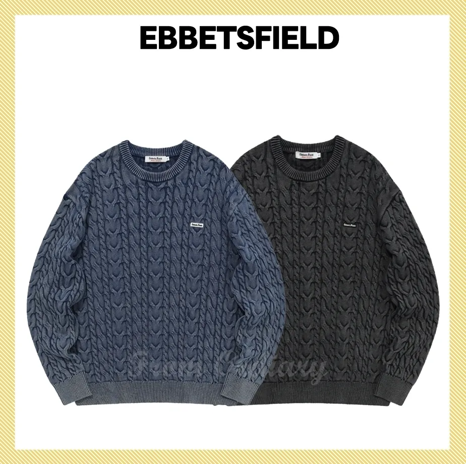 EBBETS FIELD FLANNELS  |Unisex Street Style Long Sleeves Logo Sweaters