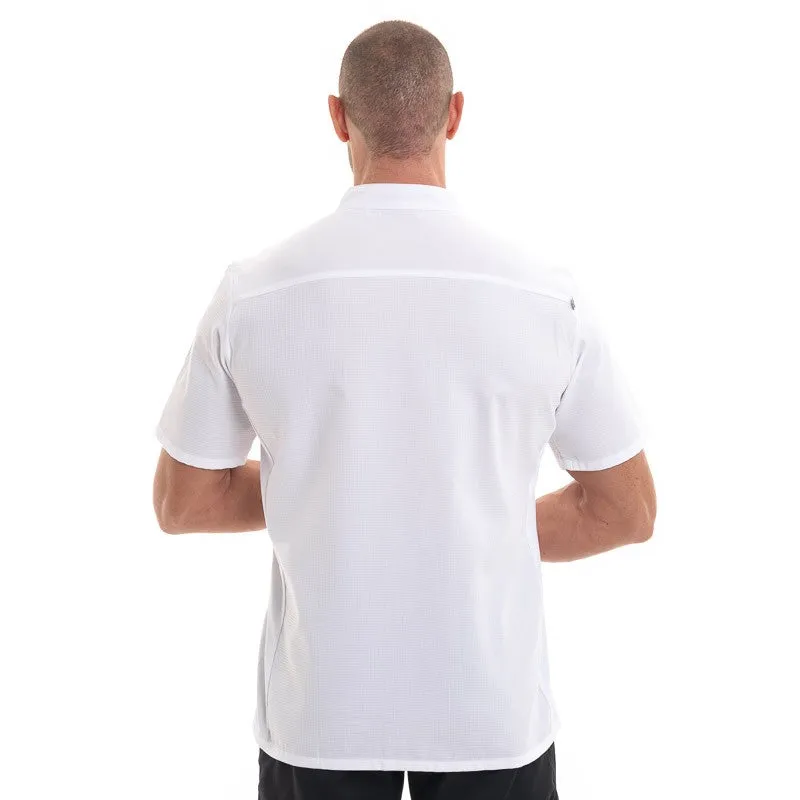 EKOL Men's White Short Sleeve Kitchen Coat - ROBUR