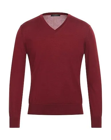 Ermenegildo Zegna  |Cashmere Silk V-Neck Long Sleeves Plain Luxury Sweaters